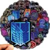 50PCS Neon Light Anime Stickers Mix Jujutsu Kaisen Attack on Titan Stickers DIY Car Phone Laptop 3 - Jujutsu Kaisen Store