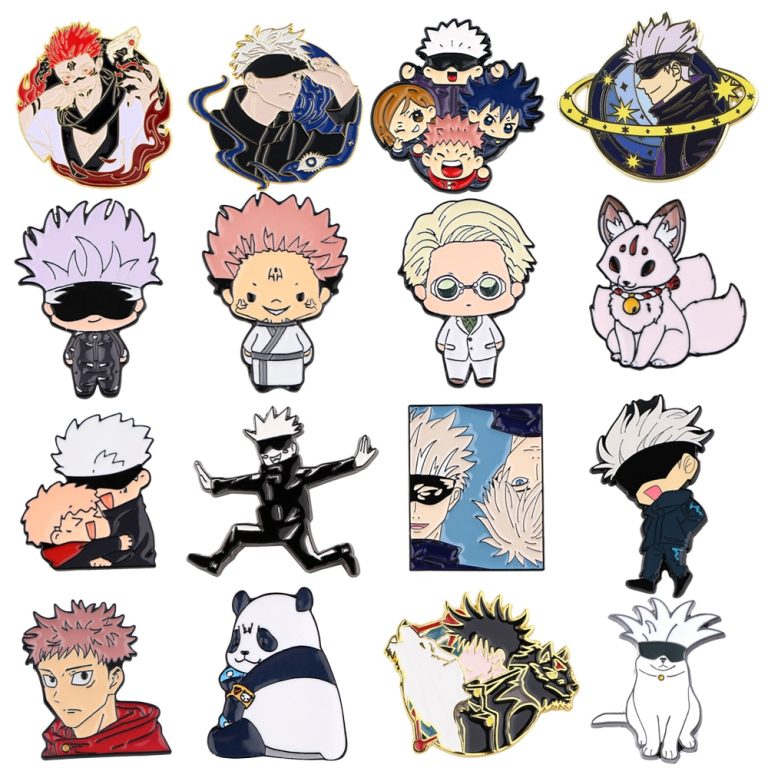 Anime Cute Jujutsu Kaisen Enamel Pins - Jujutsu Kaisen Store