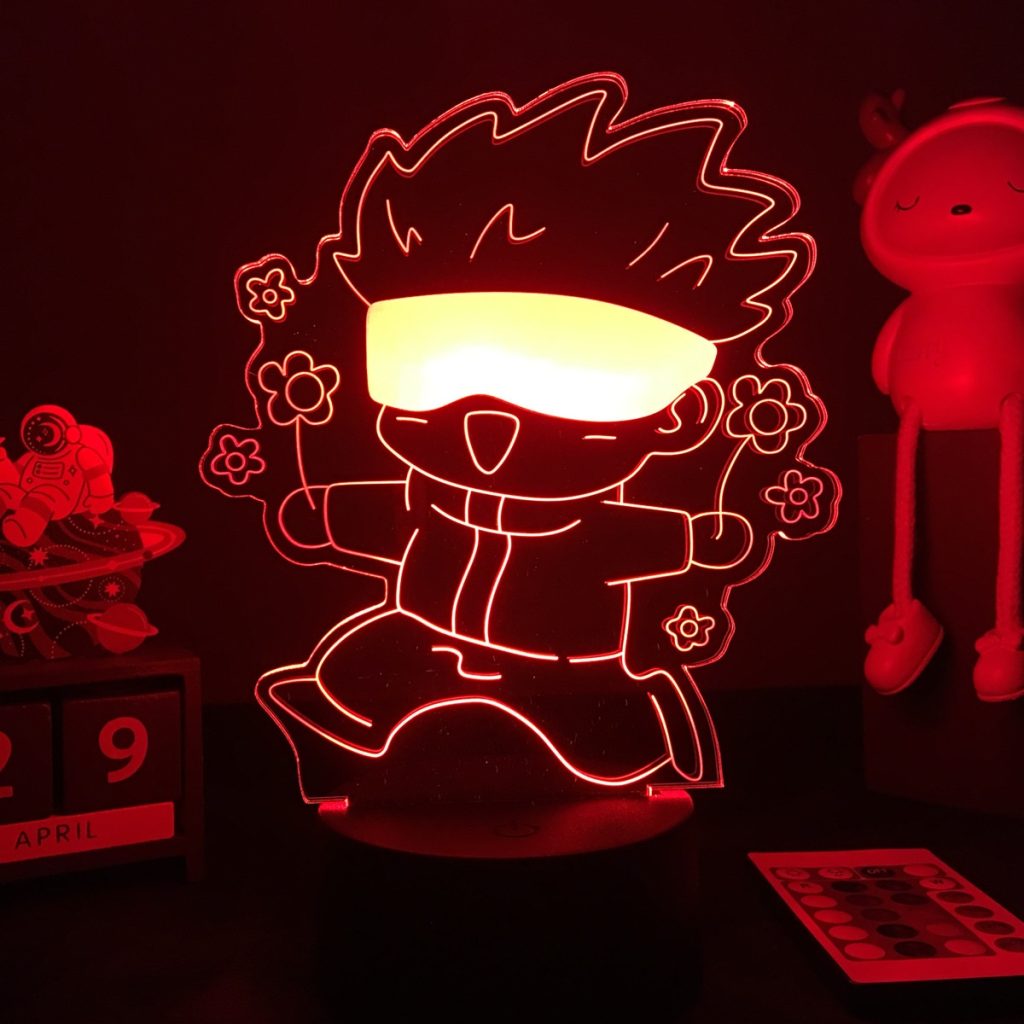 Japanese Anime Jujutsu Kaisen 3D LED Lamp Satoru Gojo Figure Led Night Light for Bedroom Decor - Jujutsu Kaisen Store
