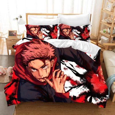 Jujutsu Kaisen Bedding Set Japan Famous Anime Duvet Cover Sets Comforter Bed Linen Twin Queen King 11 - Jujutsu Kaisen Store