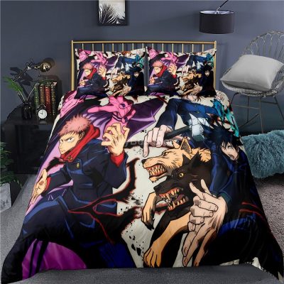 Jujutsu Kaisen Bedding Set Japan Famous Anime Duvet Cover Sets Comforter Bed Linen Twin Queen King 20 - Jujutsu Kaisen Store
