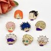 Personality Punk Style Character Avatar Metal Enamel Brooch Cartoon Cute Boy Anime Peripheral Badge Pin Jewelry 2 - Jujutsu Kaisen Store