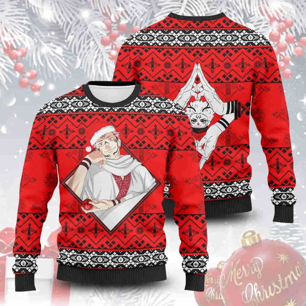 sukuna jujutsu kaisen christmas wool knitted sweater 536819 1 - Jujutsu Kaisen Store