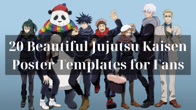 20 Beautiful Jujutsu Kaisen Poster Templates for Fans