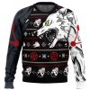 Megumi Divine Dogs JK Ugly Christmas Sweater FRONT mockup - Jujutsu Kaisen Store